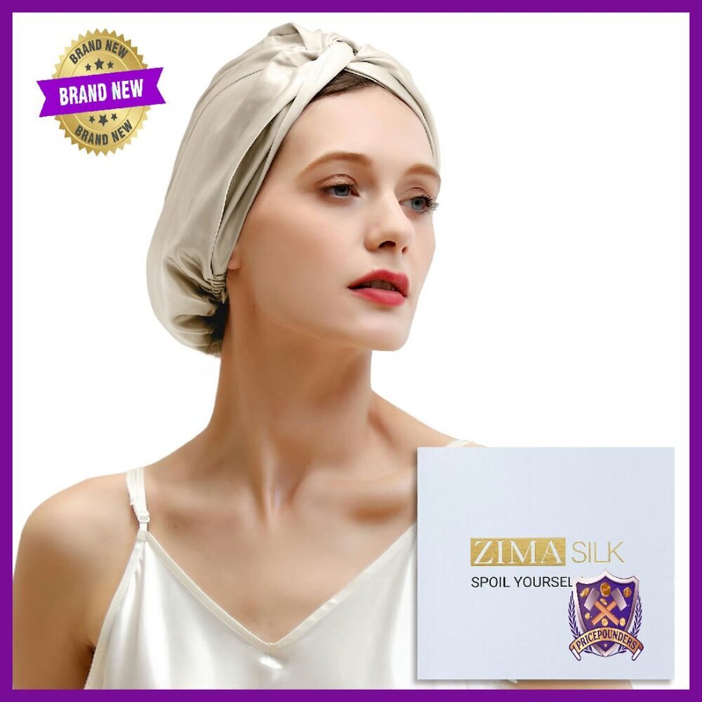 100% Mulberry Silk Bonnet 22 Momme Hair Protection Sleeping Wrap